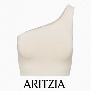 ARITZIA Babaton |NWT Sculpt Knit One Shoulder Cropped Tank Summer Beach Vacation